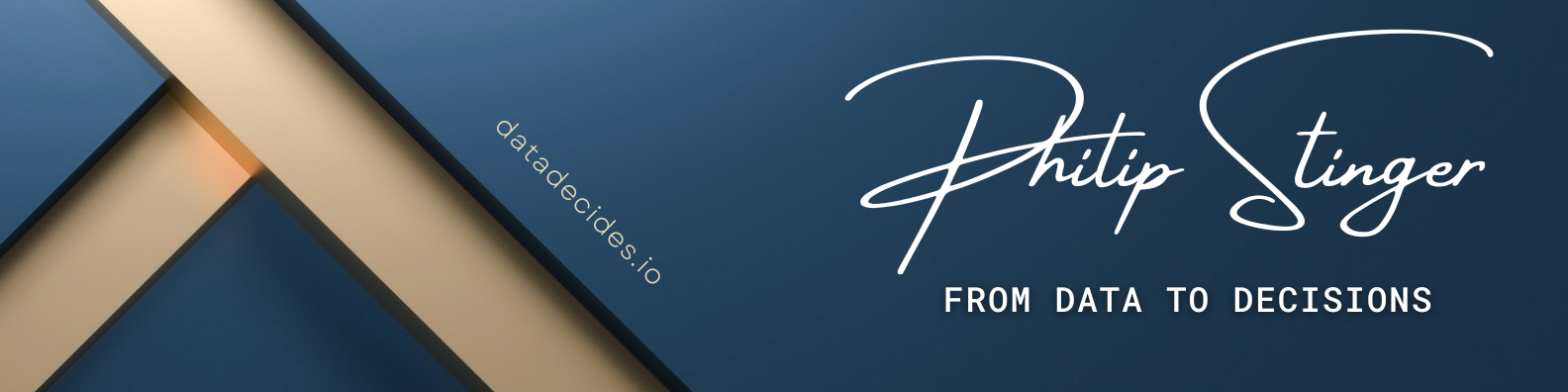 Philip Stinger - From Data to Decisions